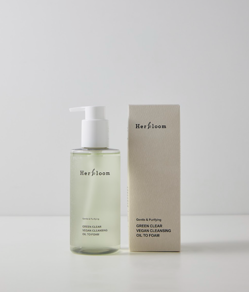 HERBLOOM Green Clear Vegan Cleansing Oil to Foam