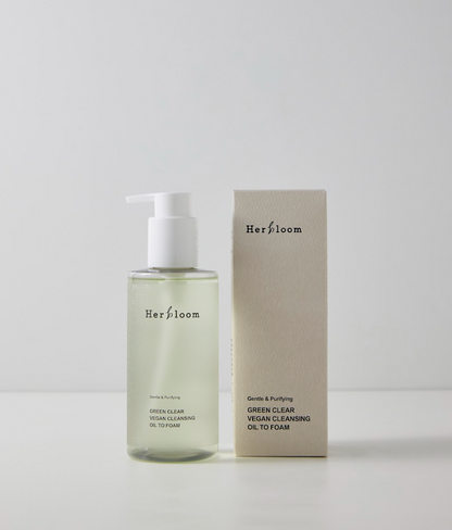 HERBLOOM Green Clear Vegan Cleansing Oil to Foam